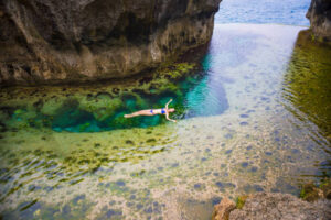 Angel's Billabong, the natural pool on the island of Nusa Penida, Klingung regency, Bali, Indonesia