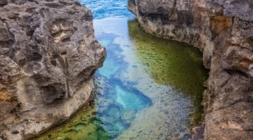 Angel's Billabong, the natural pool on the island of Nusa Penida, Klingung regency, Bali, Indonesia