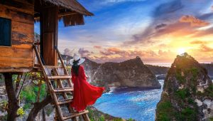 Paket Tour Guide Nusa Penida one day trip nusa penida timur Tree house Nusa penida island Bali in Indonesia